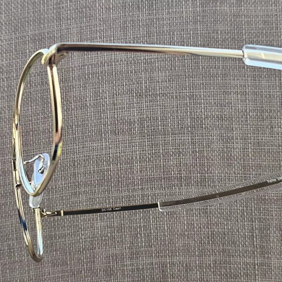 Capri DC158 Eyeglasses Frame Gold Tone 55[]22 140 Metal Glasses Fame only - Picture 8 of 11